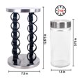 thumbnail image 2 of Orii 20 Jar Stainless Steel Rotating Spice Rack, 2 of 9