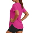 thumbnail image 4 of yillto Women Athletic Shirts Short Sleeve Tops Lightweight Running Workout Loose Tees Gym Yoga Casual Tshirts, 4 of 8
