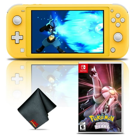 Nintendo Switch Lite Console Yellow Bundle with Pokemon Shining Pearl