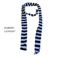 thumbnail image 3 of Lady Goth Cool Scarve Girl Stripe Long Knitted Scarves Fashion Cloth Unisex Street Casual Neckerchief, 3 of 8