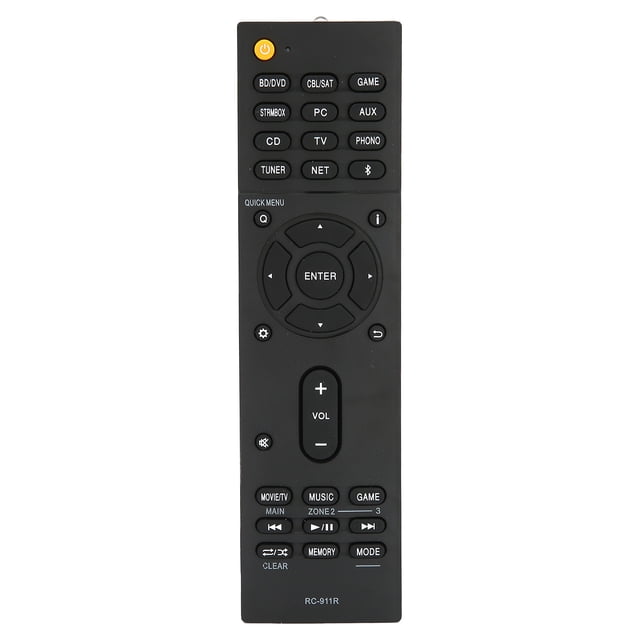 RC911R Control remoto apto para Onkyo TXNR578 TXDS787 TXNR777 TXNR686 HTS7805 TXRZ720