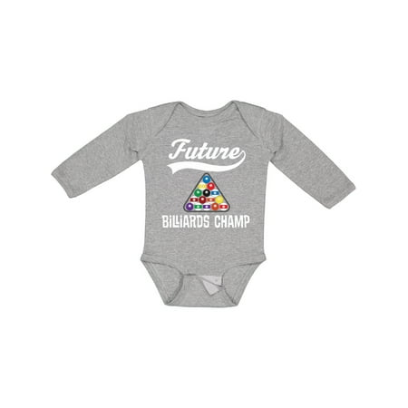 

Inktastic Future Billiards Champ Gift Baby Boy or Baby Girl Long Sleeve Bodysuit