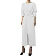 thumbnail image 1 of Gspmoly Robes Décontractées pour Femmes, Mode Féminine Col Rond Ample Manches Longues Robe Mi-Mollet Robe Longue Robes Formelles pour Femmes Offres Hebdomadaires, 1 of 5