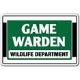 thumbnail image 1 of SignMission, 8" X 12" Plastic Sign, Game Warden Wildlife Dept, 1 of 5