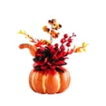 thumbnail image 2 of Darzheoy Halloween Thanksgiving Centerpiece, Artificial Pumpkin Floral Arrangement, 4 Styles Fall Maple Sunflower Berry, Table Centerpiece for Mantel, Table, Dining, Home, Entryway, 2 of 6