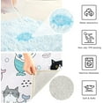 thumbnail image 6 of Dreamtimes Cat Fish Mermaid Bathroom Rug Set 2PCS Ultra Soft Bath Rugs, Non Slip Absorbent Shaggy Bath Mat Set with U-Shaped Toilet Mat (16" x 24" & 20" x 24"), 6 of 6