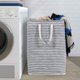 thumbnail image 5 of Cesto para la colada Cesto para la colada grande Caja plegable para la colada Caja de almacenamiento clasificadora de ropa impermeable con asas, gris, 72 L, 40 x 30 x 60 cm, 5 of 7