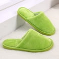 thumbnail image 4 of Qarigey Zapatillas de casa Calzado cálido Suministros de invierno Multicolor Larga duración Lavable Suavidad Piel Cierre Artesanía Zapatilla Accesorios de calzado Verde 40-41, 4 of 6