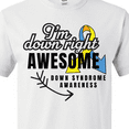 thumbnail image 4 of Inktastic Im Down Right Awesome Down Syndrome Awareness with Arrow T-Shirt, 4 of 5