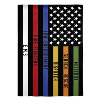 Evergreen Flag, Responders Thin Line House Suede Flag, 43'' x 0.59'' inches