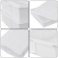 thumbnail image 3 of Ramddy 4-Pack Plastic Commercial Pizza Dough Proofing Box with Lid, Stackable Pizza Proofing Dough Tray, White, 3 of 7