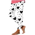 thumbnail image 2 of ersvoioy Leggings for Women Tummy Control Plus Size Summer Floral Print High Waisted Yoga Pants Quick Dry Workout Slim Fit Tight Leggings Black M, 2 of 5