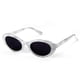 thumbnail image 1 of Gafas de sol cuadradas retro vintage Shaofei blancas para mujer, 1 of 1