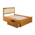 thumbnail image 4 of Mission Platform Bed with Matching Foot Board with 2 Urban Bed Drawers in, Multiple Colors and Sizes, 4 of 7