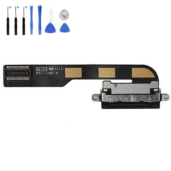 Eutoping USB Charging Port For Apple iPad 2 A1395 A1396 Dock Connector Charger Board Flex Cable Assembly Replacement with tool