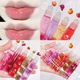 thumbnail image 5 of Lip Plumper Gloss Aceite de loción labial hidratante, 1 paquete de lápiz labial líquido hidratante incoloro transparente afrutado para labios secos y agrietados fresa, 5 of 5