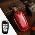 thumbnail image 1 of Car Key Fob Cover Case Protector For Ford Focus Mondeo Edge Car Key Case Fob Cover Leather Crazy Horse, 1 of 24
