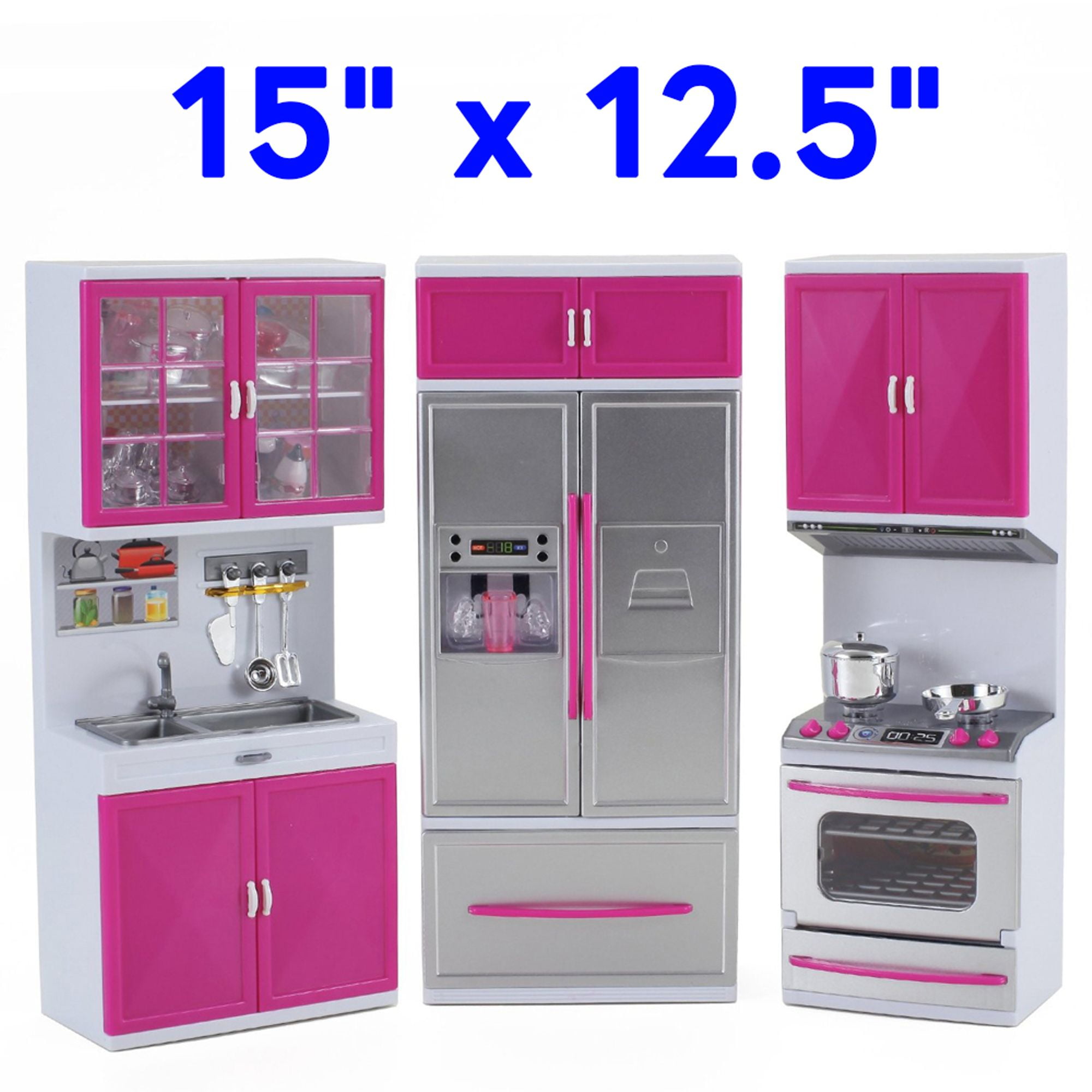 deluxe modern kitchen playset