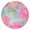 Colorful Floral Watercolor, variant on Colorful Galaxy Pattern Round Fitted Tablecloth with Elastic Edge,Dining Table Cover Waterproof,Outdoor Round Tablecloth for Camping,Dining,Indoor and Outdoor