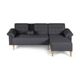 thumbnail image 2 of Sala Modular Reversible Makora Brunello Con Memory Foam, Color Gris Oxford, Lino Respaldo Reclinable De 3 posiciones., 2 of 10