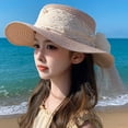 thumbnail image 4 of SikaFu Summer New Straw Hat Female Fashion Temperament High -Level Sense Pearl Ribbon Sun Hat Flat Top Lace Sun Hat Spot, 4 of 8