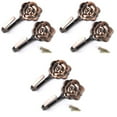 thumbnail image 3 of 6 pcs  Vintage Rose Curtain Tieback Tassel Hooks Door Wall Hook (Antique Copper), 3 of 8