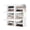 white/6, variant on ZHICHUN Shoe Storage Cabinet with Dustproof Door Stackable Detachable PP Plastic Shoe Rack Organizer