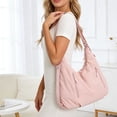 thumbnail image 7 of Large Capacity Nylon Crossbody Bag for Women - Versatile Casual Shoulder Tote with Multiple Pockets, Lightweight Design, Adjustable Strap, Ideal for Work, Commuting and Everyday Use Pink, 7 of 7