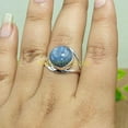 thumbnail image 2 of Natural Blue Kyanite Gemstone Solid 925 Sterling Silver Statement Ring Jewelry Gift for Women, 2 of 2
