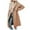Khaki, variant on Women's Wool Trench Coat Long Elegant Slim Overcoat Casual Blouse Jacket Outwear Stylish Belted Ladies Outerwear