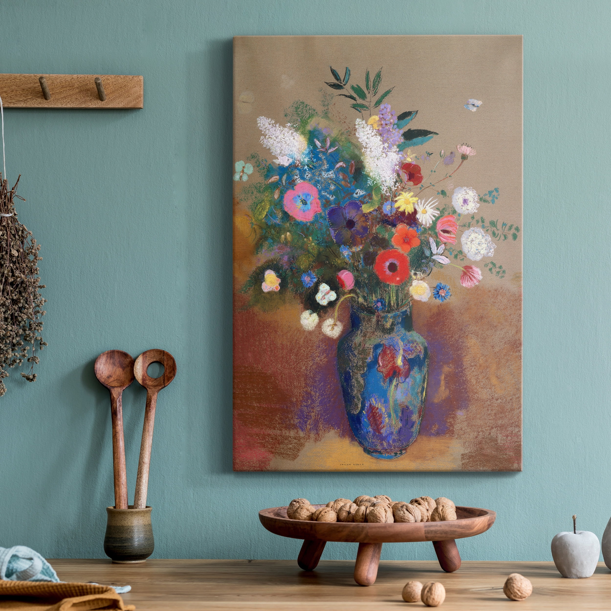 Bouquet of Flowers Premium Gallery Wrapped Canvas - Ready to Hang - 12 x 18