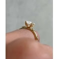 thumbnail image 3 of vylahjewellery Hidden Halo Wedding Ring Oval Cut Moissanite Engagement Ring Proposal Ring 18K Yellow Gold Bridal Ring Unique Anniversary Ring for Her, 3 of 8