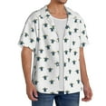 thumbnail image 4 of Wukai Turtle Men's Casual Short-Sleeve Button Down Shirt - Lightweight Summer Dress Shirt for Daily Wear-Medium, 4 of 7