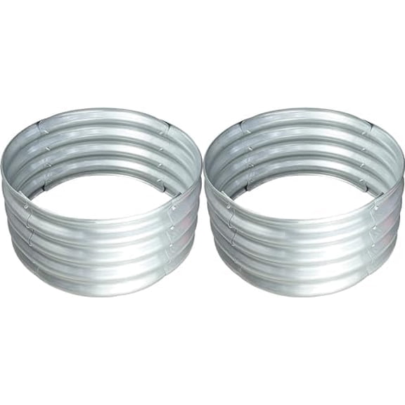 Raised Garden Bed Planter 2 Pack Round 2ft for Outdoor for Vegetable Flower$$Garden & Patio