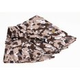 thumbnail image 4 of S4Sassy Brown Two Tone With White Camouflage Printed Dinner Party Table Napkins Cloth Cotton Dinner Cocktail Napkins, 4 of 6