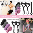thumbnail image 6 of Resistance Bands with Handles,Pull Up Bands Fabric Long Resistance Bands Set of 10 Long Workout Bands with Door Anchor, Handles, Exercise Bands for Working Out, Weight Training, 6 of 10