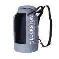 thumbnail image 1 of Mochila Bolsa seca impermeable 10L kusrkot para playa kayak canoa pesca camping senderismo Gris, 1 of 7
