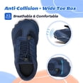thumbnail image 3 of Stepedia Kids Water Shoes Wide Toe Box Barefoot Quick Dry Non-Slip Aqua Shoes for Boys Girls Beach Swimming Walking, Navy, 3 of 8