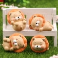 thumbnail image 2 of Lion Sculpture Exquisite Workmanship Delicate Eco-friendly Miniature Fairy Garden Figure Cartoon Lion Statue for Home, 2 of 10