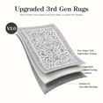 thumbnail image 6 of Lahome Washable 5'x7' Area Rug, Purple Vintage Floral Rugs for Living Room, Soft Non-Slip Botanical Carpet for Bedroom Girls Teens, Boho Flower Nursery Playroom Dorm Decor, Purple, 6 of 11