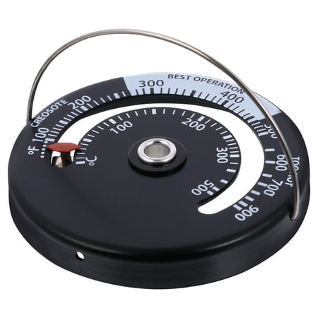 

TOYMYTOY Stove Thermometer Magnetic Chimney Pipe Meter Aluminum Alloy Thermometer Gauge