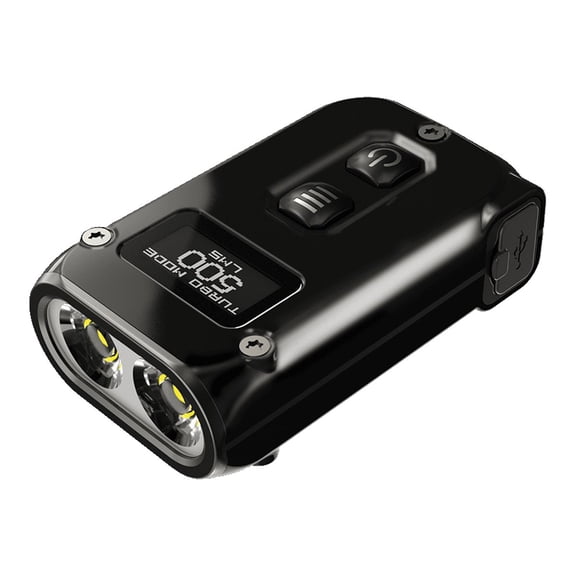 Nitecore TINI-2 SS Stainless Steel Dual-Core USB-C Rechargeable LED Keychain Light - 500 Lumens