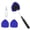 Blue, variant on Windshield Cleaner Tool, Car Interior Window Detailing Cleaning Kit with Extendable Handle and 2 Easy-to-Install Reusable Microfiber Pads, Auto Glass Wiper Brush Kit for Car&Home, Blue, 21in