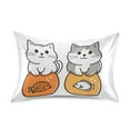 thumbnail image 7 of Yayeee Pillowcase King Size Set of 2 Satin Wrinkle Resistant Pillow Case, Gray Cute Cat, 7 of 7