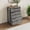 Gray, variant on EastVita Fluted Dresser for Bedroom 42.9 Tall 5-Drawer Living Room Hallway Entryway Green