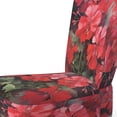 thumbnail image 4 of Designart "Euphonie de Fleurs de Géranium Rouges et Vertes II" Chaise d'Appoint Florale Rouge - Fauteuil Traditionnel pour Chambre, 4 of 7