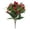 Red, variant on Artificial Impatiens Flowers for Outdoor Flowers UV Resistant Faux Flowers Impatiens Bushes Silk Artificial Flowers Bouquet for Patio Home Garden Yard Porch Table Vase Decor, 1Pc(Red,15.7x13")