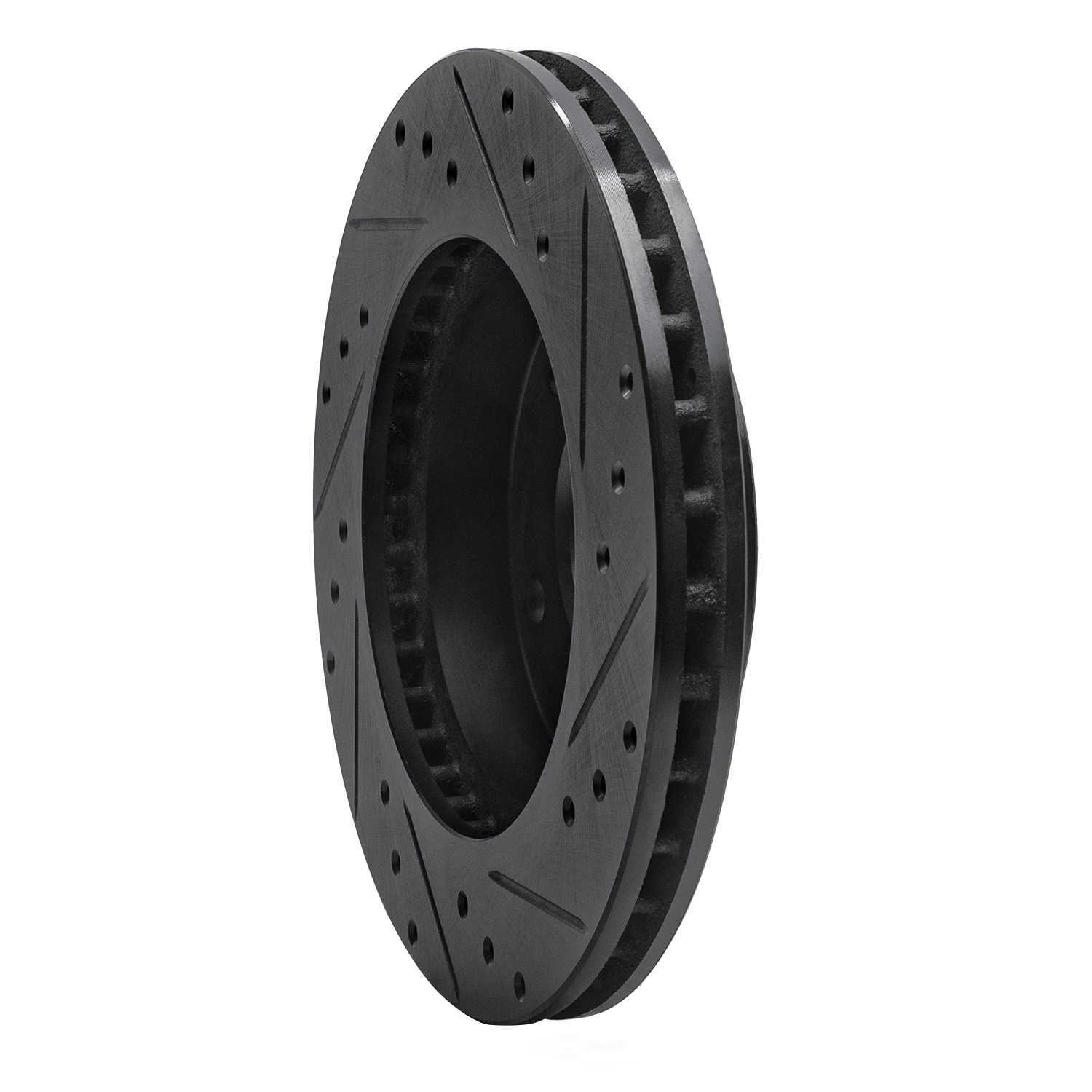 Dynamic Friction Company 633-45001L DFC Brake Rotor - Drilled And Slotted - Black