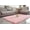 Pink, variant on Super Soft Large Shaggy Fur Area Rug Grey for Bedroom Dorm Nursery Kids Boys Room, Modern Indoor Home Decorative Livingroom Carpet Plush Fluffy Comfy Accent Floor Rugs 4x2.7 Feet
