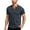 Navy, variant on oqasdz T Shirts for Man Button V Neck Short Sleeve Summer New Outdoor Sports Workout Active Casual Comfortable Tee Top